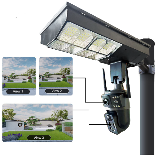 Picture of VRT-LD001 Solar Street Light with Dual-Lens 4G/Wi-Fi Camera