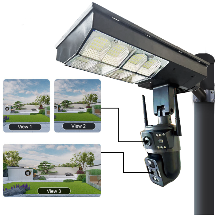 Picture of VRT-LD001 Solar Street Light with Dual-Lens 4G/Wi-Fi Camera