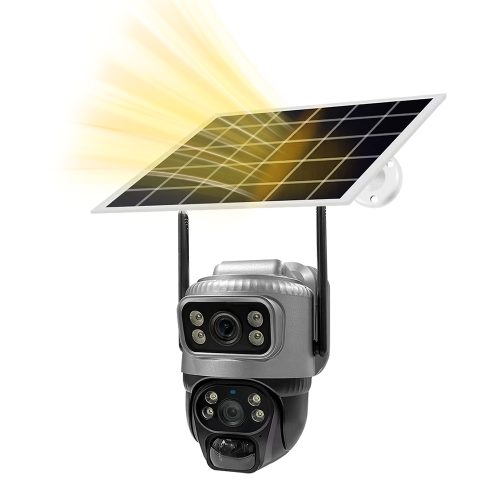 Picture of VRT-VCS20 Dual Lens Solar Powered Security Camera