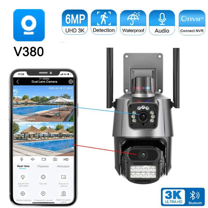 Picture of VRT-SC08 Dual Lens Wireless Security Camera