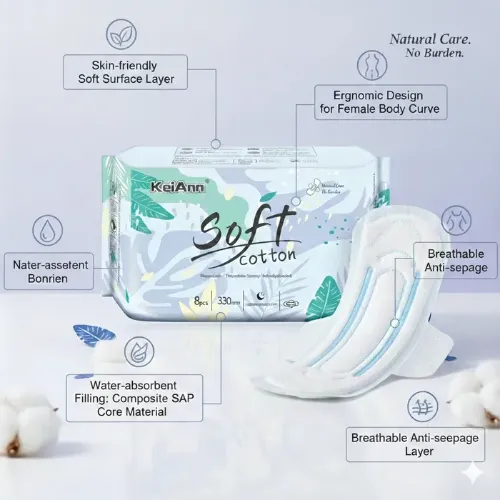 Picture of KeiAnn Sanitary Napkins - Night Guard