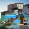 Picture of VRT-LD002 Solar Street Light with Triple-Lens 4G/Wi-Fi Security Camera