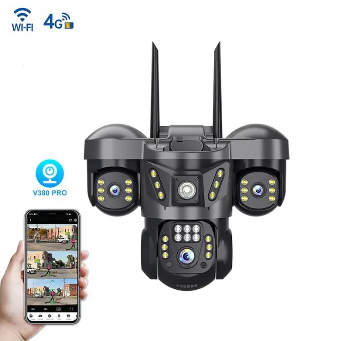 Picture of VRT-SC29 Triple Lens 4G/Wi-Fi Outdoor Security Camera